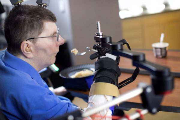 x ‘It was amazing’: New technology allows paralyzed man to move arm by thinking about it